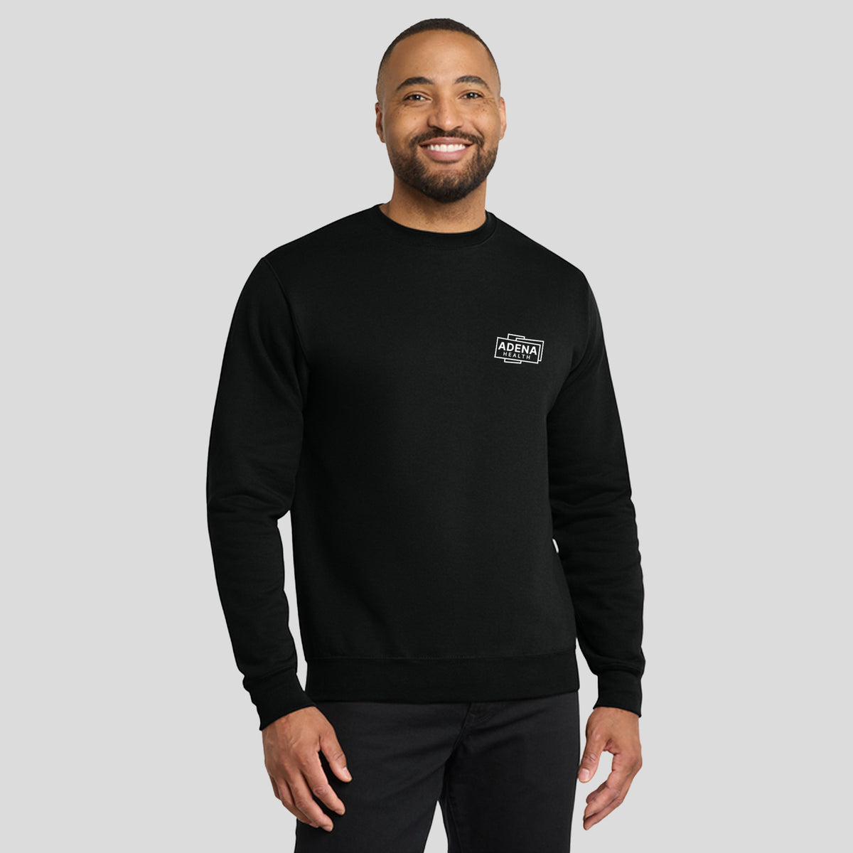 Adena Core Fleece Crewneck Sweatshirt | Black