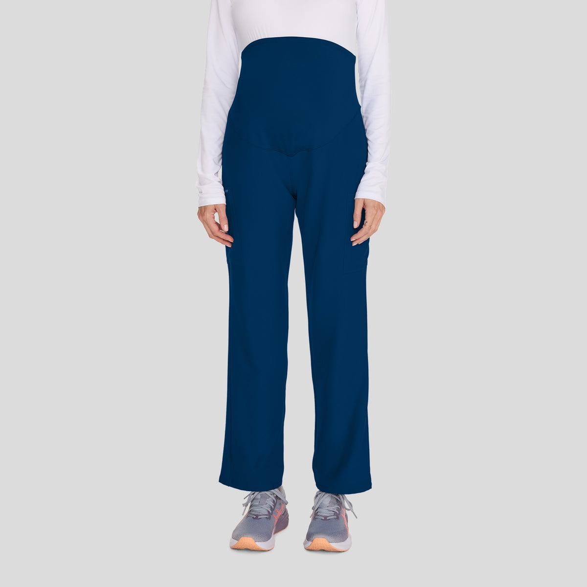 Maternity 3-Pocket Straight Leg Scrub Pant | Navy