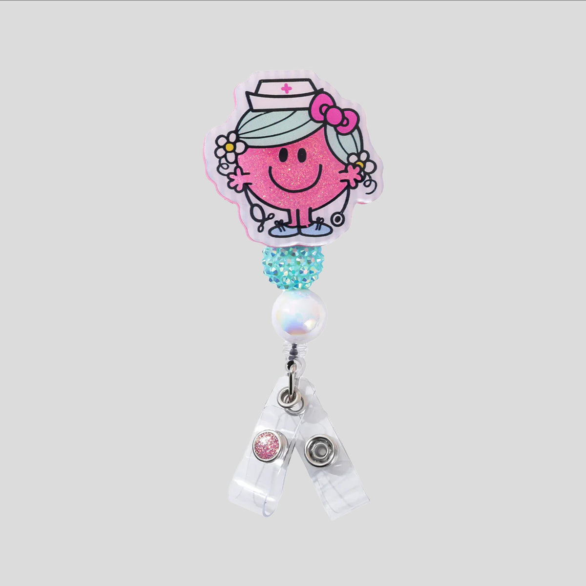 Glitterific Little Nurse Badge Reel