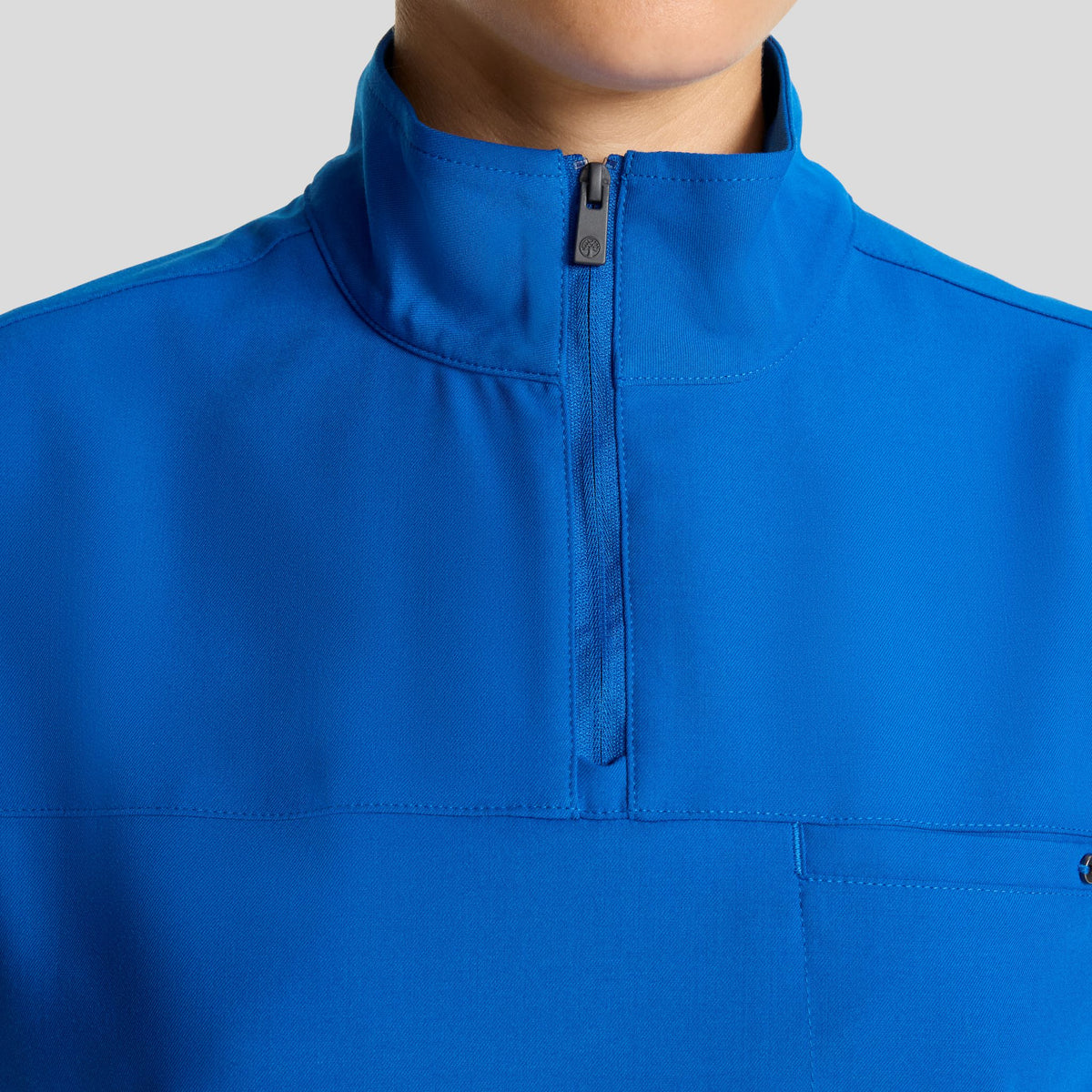 Women's Bella Quarter Zip Scrub Top | Royal