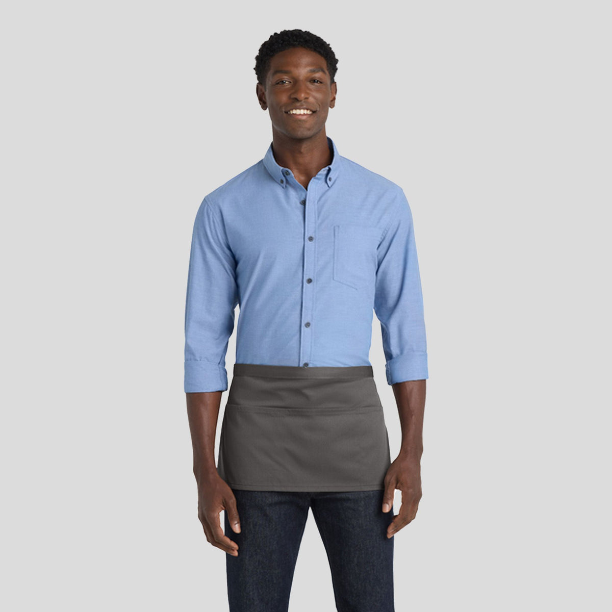 Three-Pocket Waist Apron | Charcoal