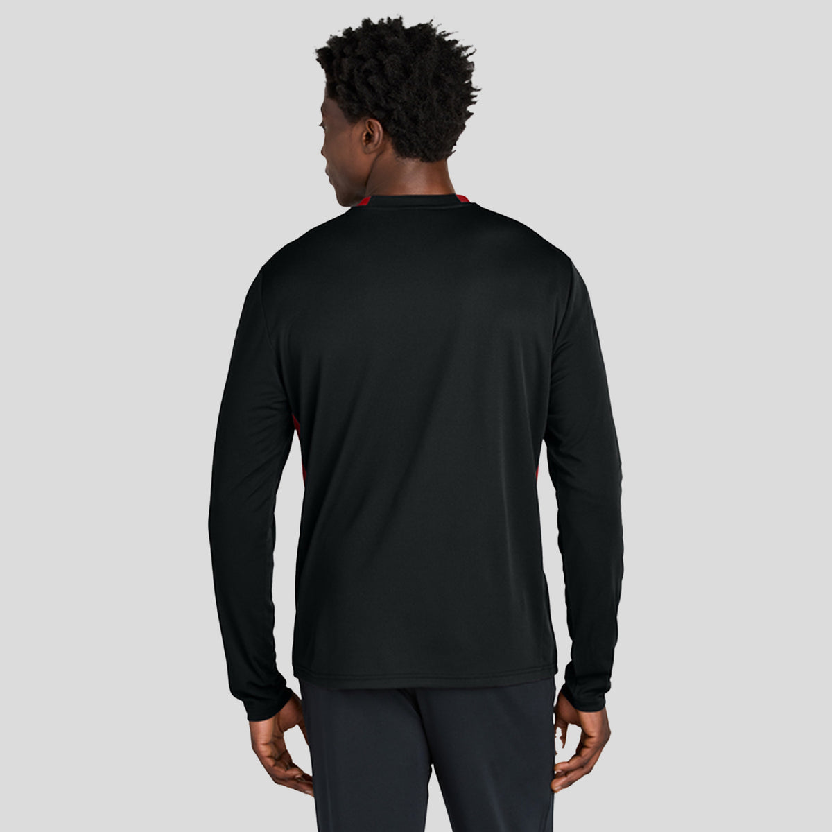 Club 1/4-Zip Pullover | Black/Deep Red