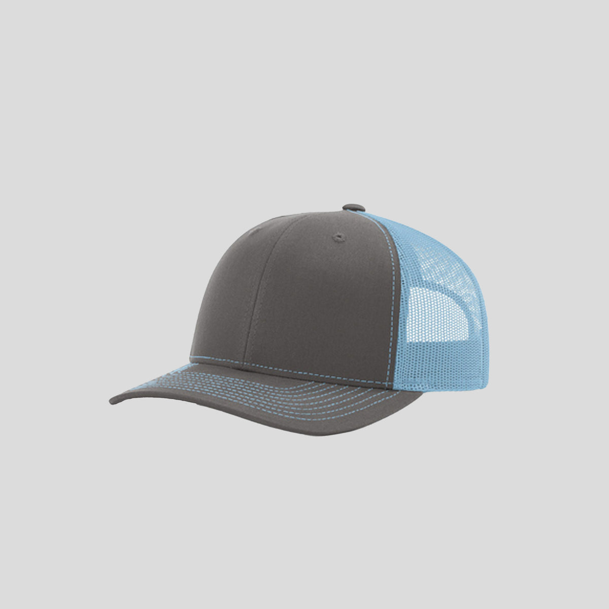 Richardson Trucker Cap | Charcoal/Columbia Blue