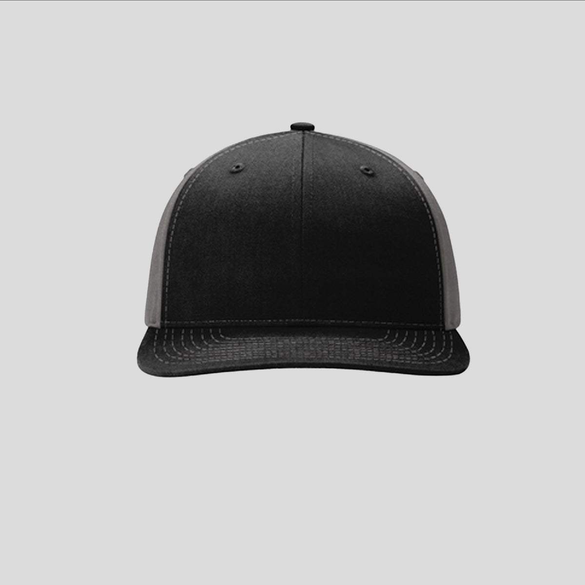 Solid Twill Trucker Hat | Black/Charcoal