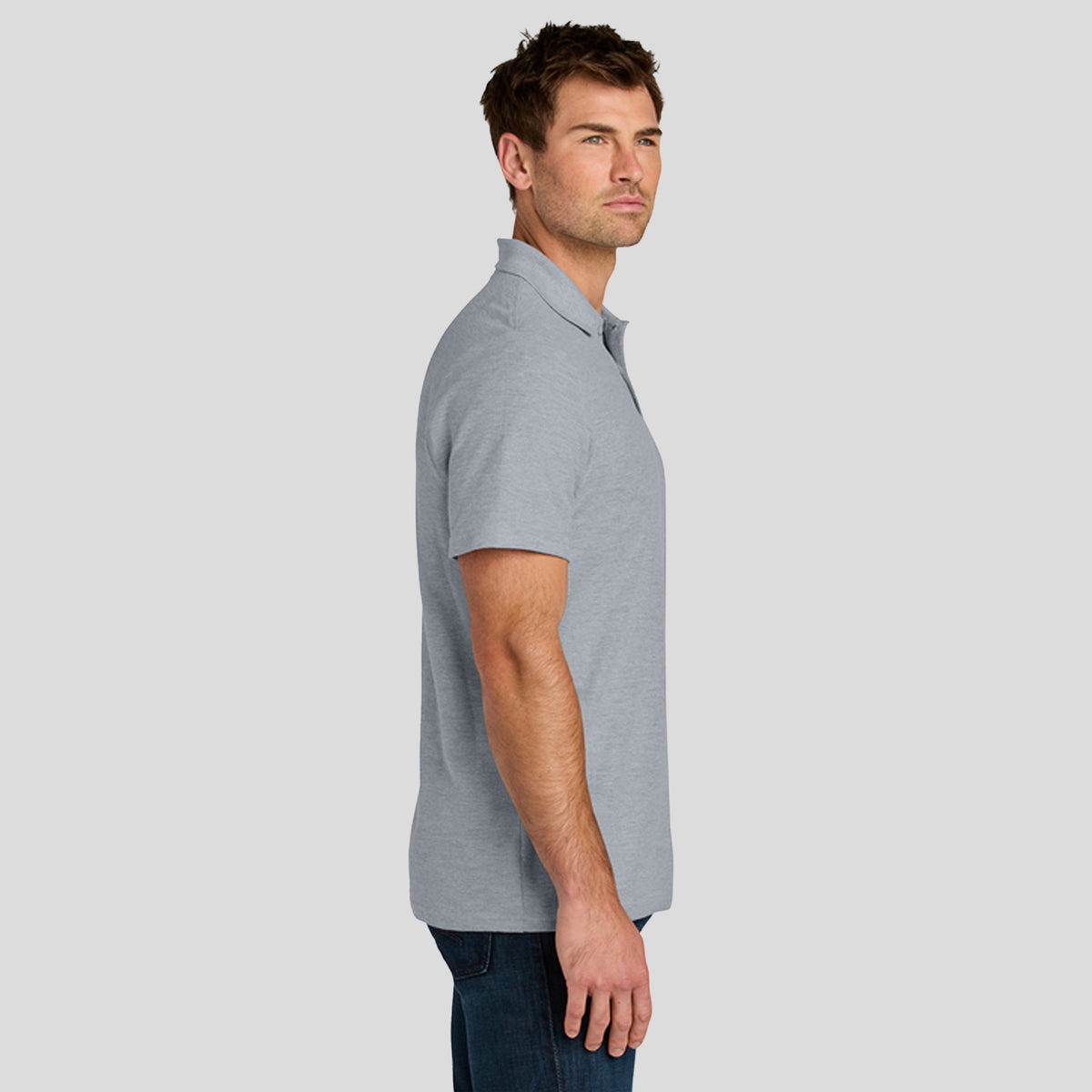 Gildanยฎ Softstyleยฎ Pique Polo | Ring Spun Sport Grey