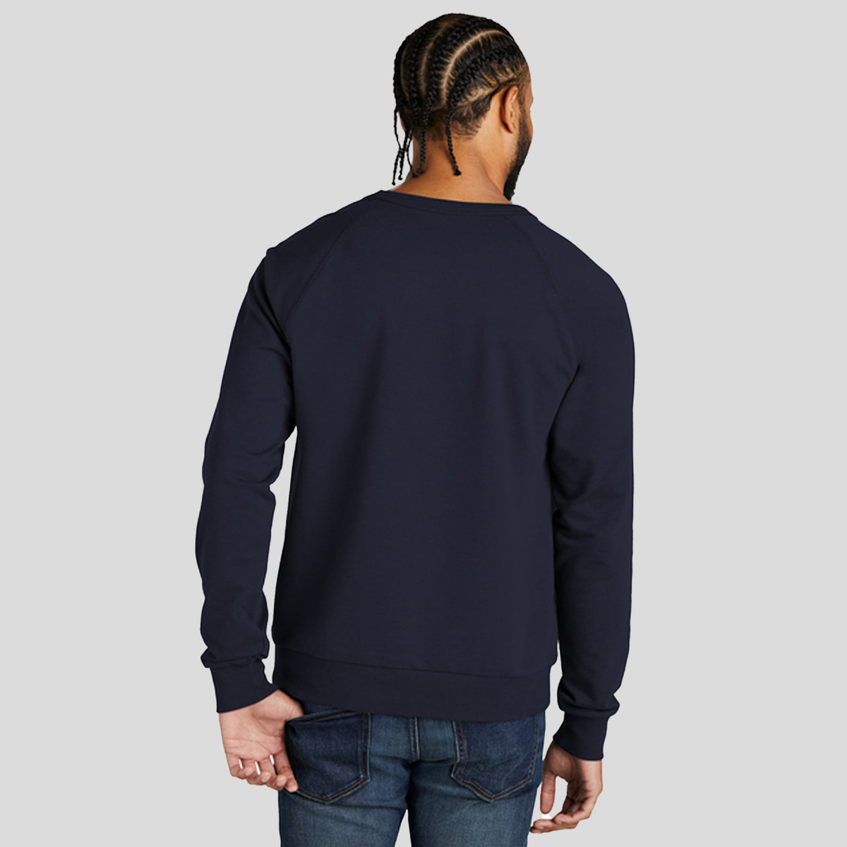 Unisex Organic French Terry Crewneck Sweatshirt | Night Sky Navy