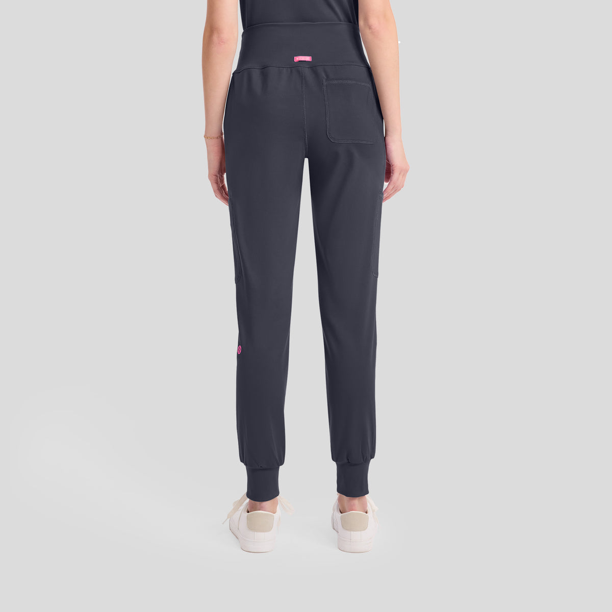 5-Pocket STRETCH High-Rise Cargo Jogger | Pewter