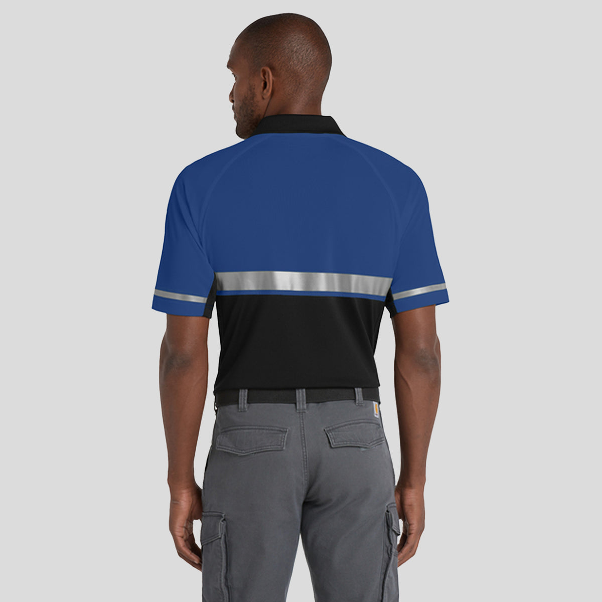 Select Lightweight Snag-Proof Enhanced Visibility Polo | Royal/Black