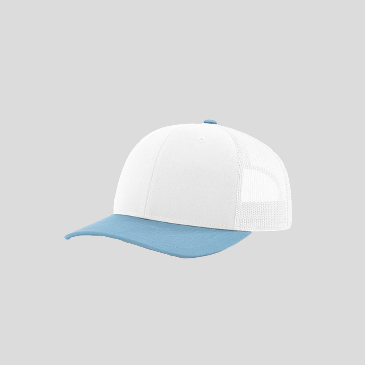 Richardson Trucker Cap | White/White/Columbia Blue