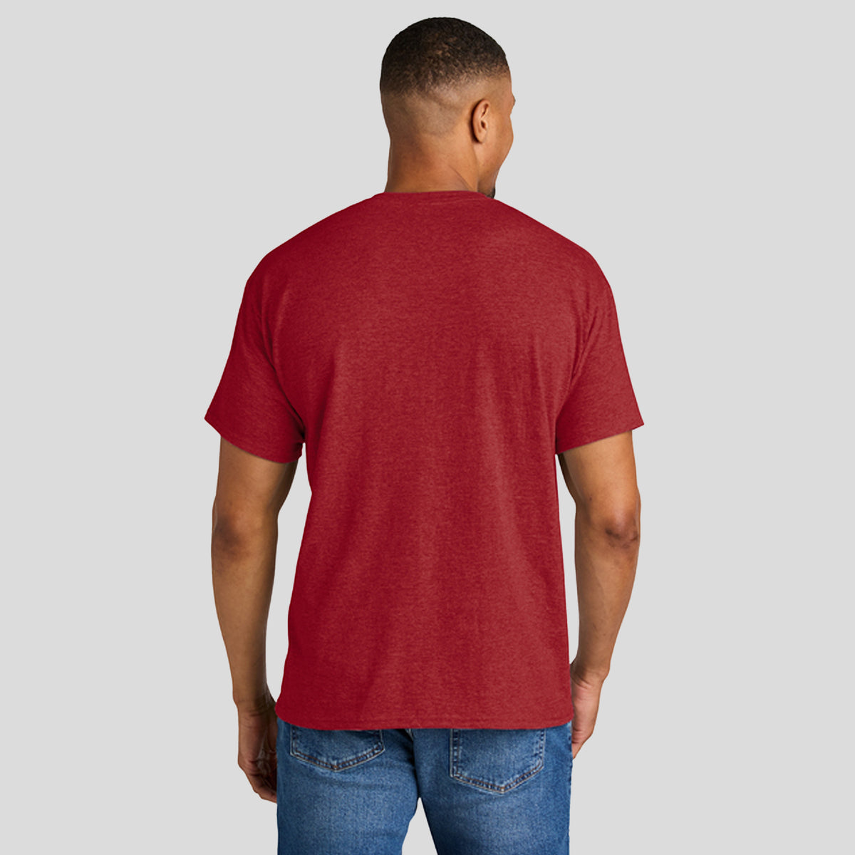 Gildan® DryBlend® 50 Cotton/50 Poly T-Shirt | Heather Scarlet Red