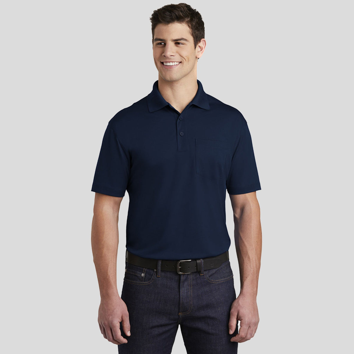 Micropique Sport-Wick® Pocket Polo | True Navy